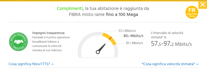 Fastweb rete fissa