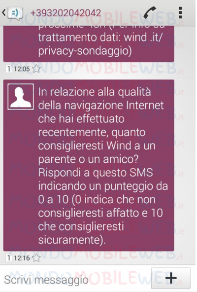 Wind SMS