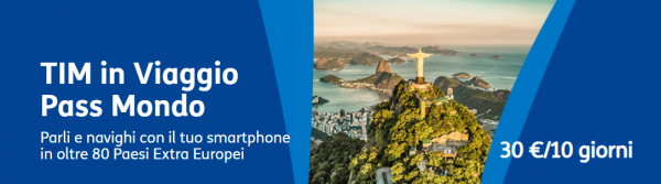 Tim in viaggio pass mondo disclaimer