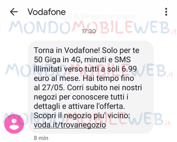 Torna in Vodafone