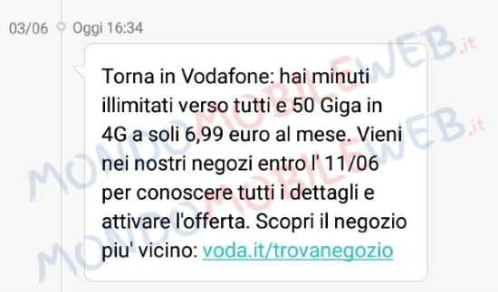 Torna in Vodafone