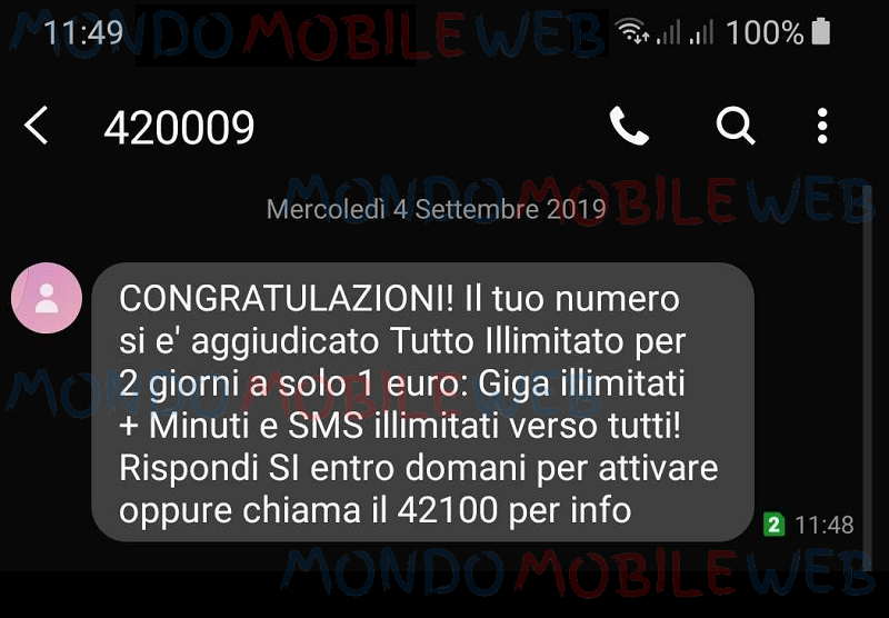 Vodafone Tutto Illimitato