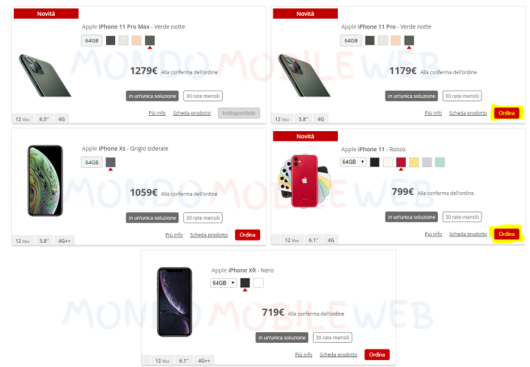 iPhone 11 Apple iliad online