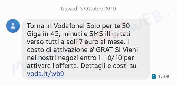 Torna in Vodafone