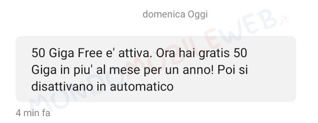 Vodafone 50 Giga Free