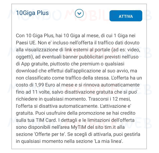 TIM 10 Giga Plus