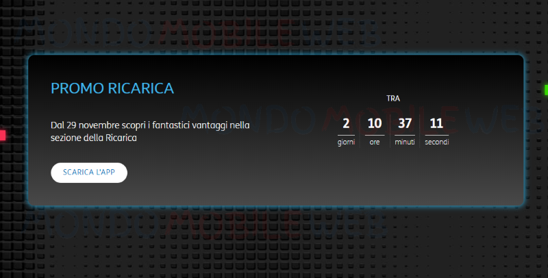 Black Friday promo ricarica MyTIM