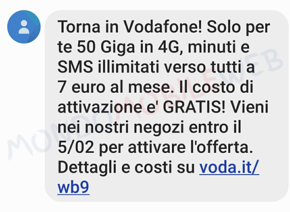 Torna in Vodafone