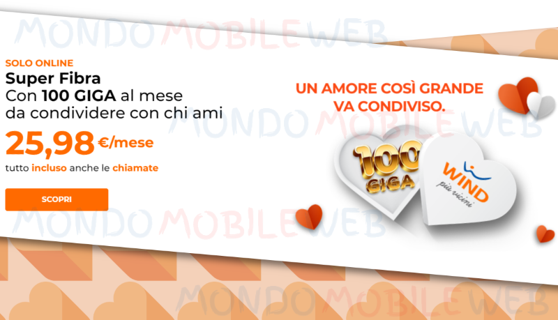 Wind rete fissa online