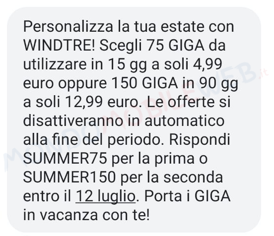 WINDTRE SMS