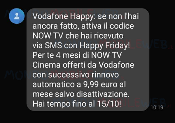 Vodafone NOW TV Cinema