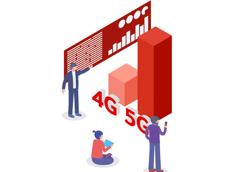 Vodafone rete 4g 5g grafico