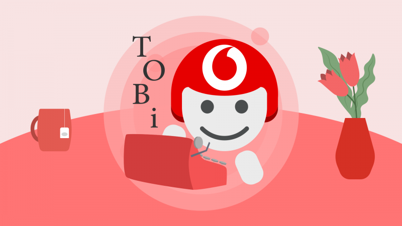 Vodafone TOBi macchina da scrivere