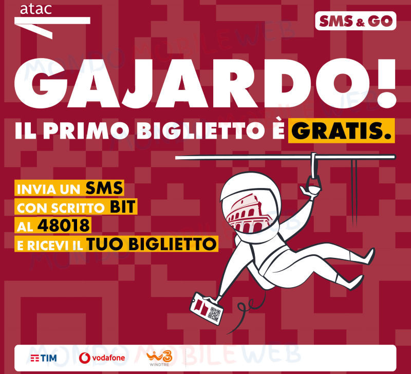 TIM Vodafone WINDTRE SMS&GO