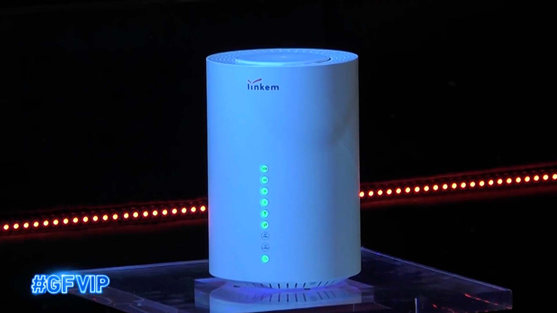 Dispositivo Linkem all'interno della casa del Grande Fratello Vip