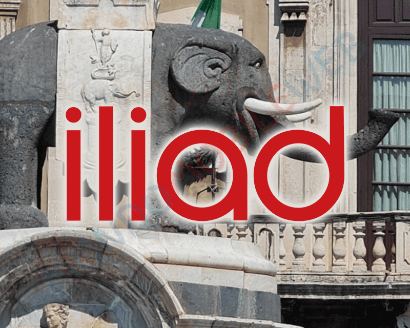 Iliad rete 5G città Catania