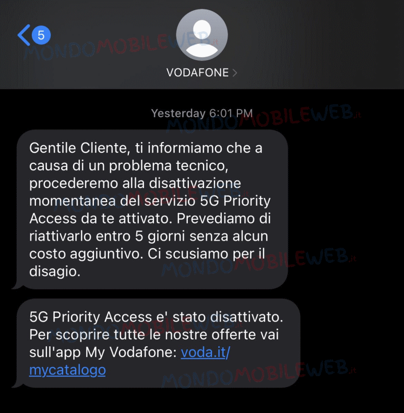 Vodafone 5G Priority Access