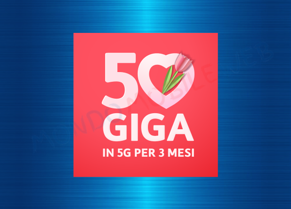 TIM Festa della Mamma 50 Giga 5G Gold