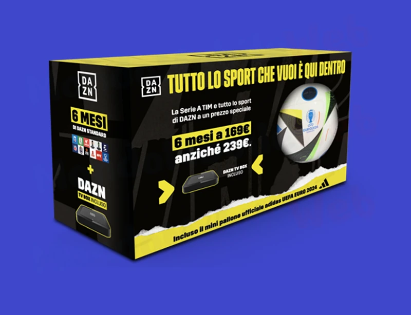 DAZN Christmas Box da Unieuro: 6 mesi di piano Sta &hellip;