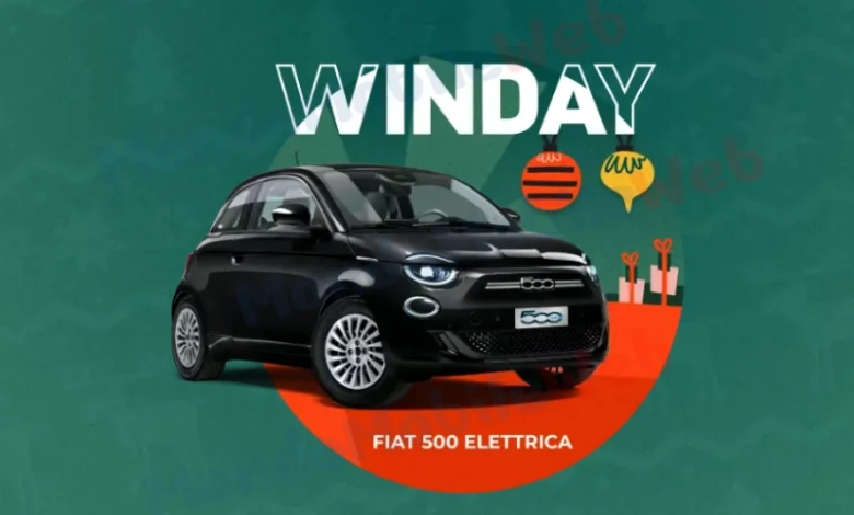 WINDTRE WinDay Natale 2024 Fiat 500e