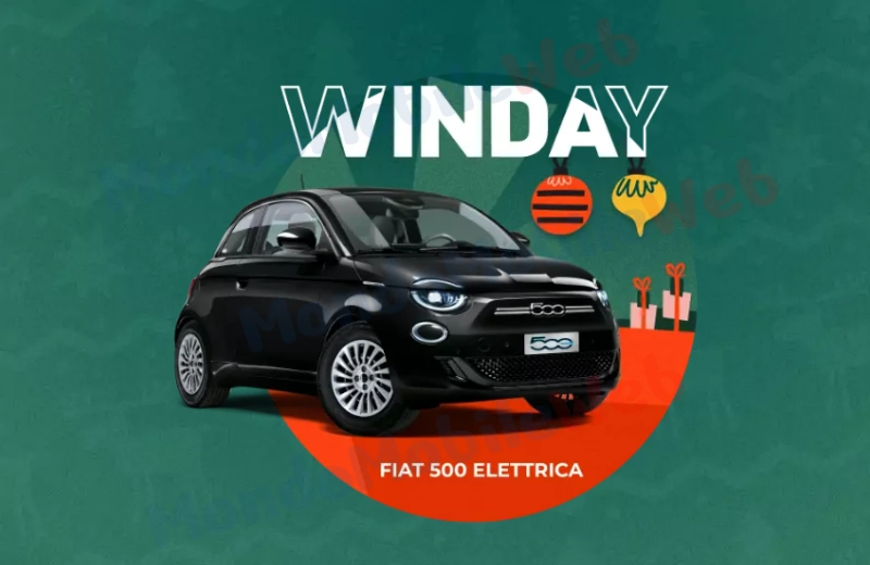 WINDTRE WinDay Natale 2024 Fiat 500e